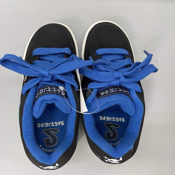 Skechers Vert II Skate Sneakers Shoes Athletic Blue Black Kids 12.5 - Picture 9 of 14